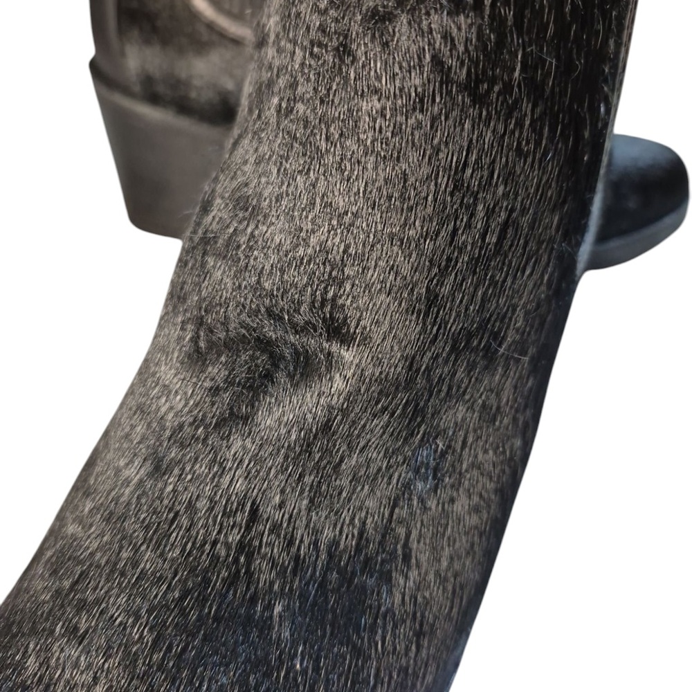 UGG Camden Cow Hide Black Boots - Picture 6 of 8